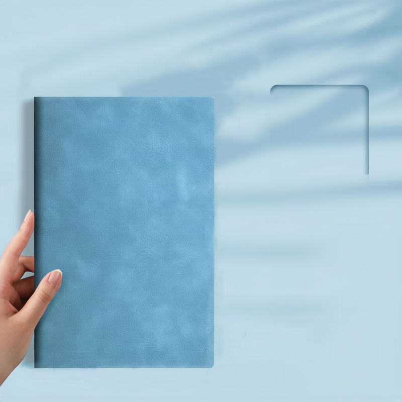 A5-Notizbuch, Echtleder, 100g Papier