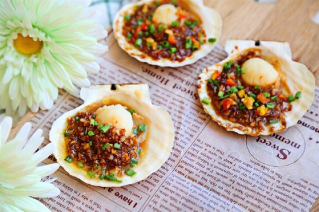 Sò Điệp Nướng Sốt Tỏi