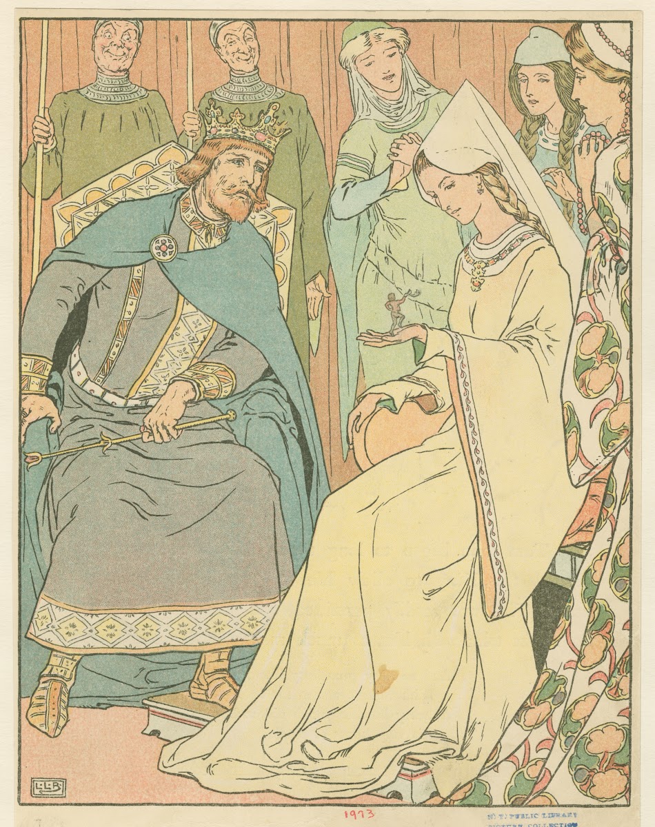 Tom Thumb with the king and queen 1922