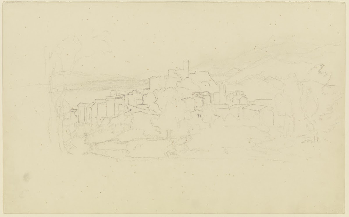 View on Olevano 1830  1831