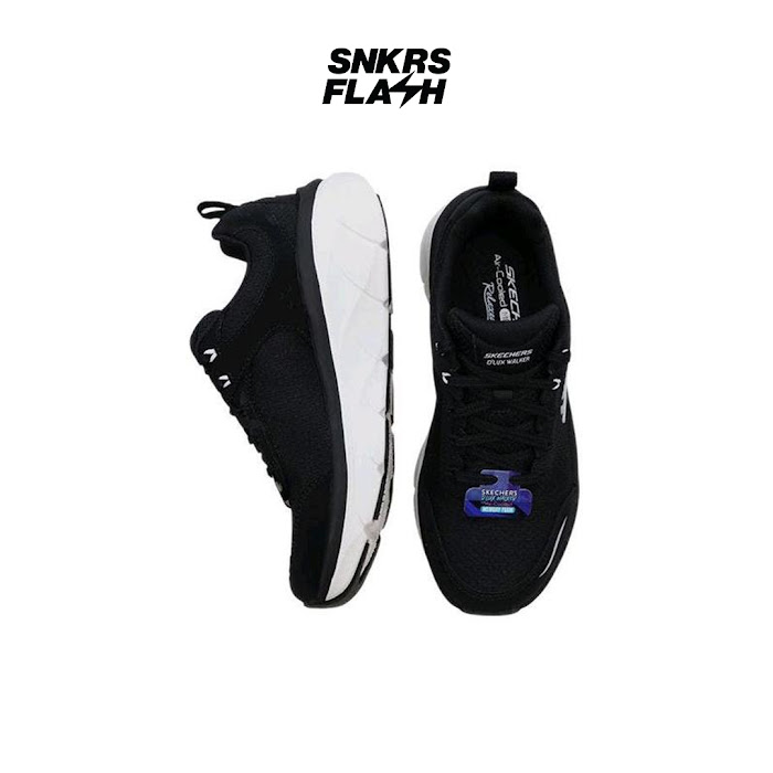 SKECHERS SPORT DLUX WALKER 2 BLACK WHITE - 150005BKW - Size 37