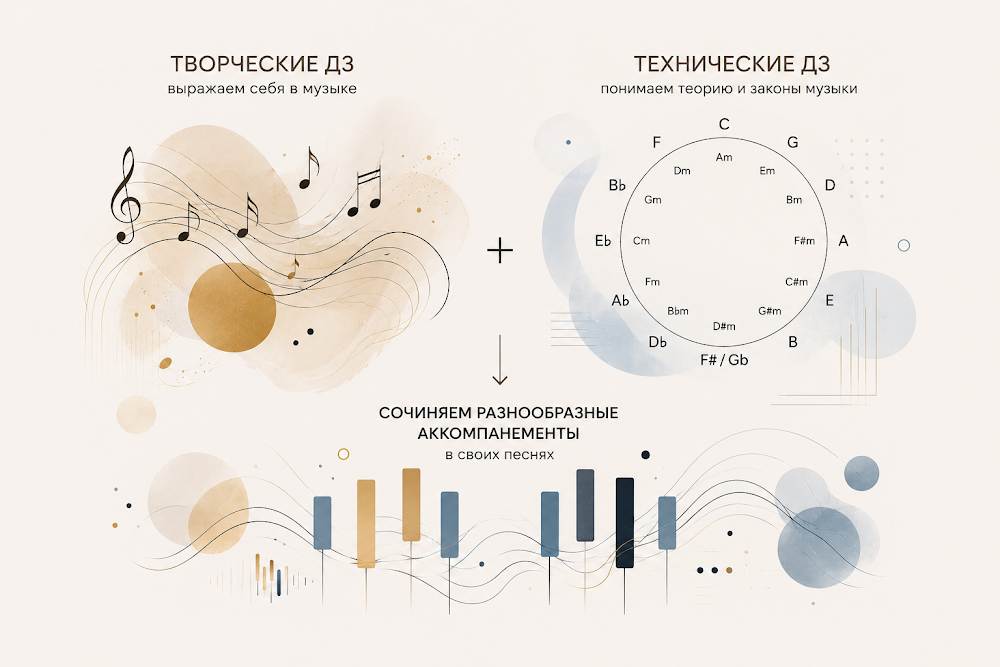 Задания на технику и творчество