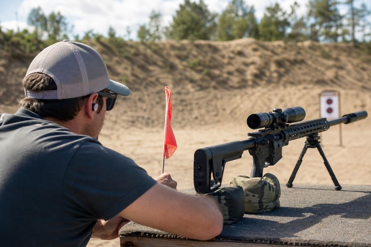 wind and heat conditions affecting rifle scope zero groups