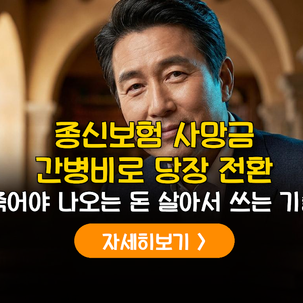 종신보험 사망금 간병비 전환 실전 팁