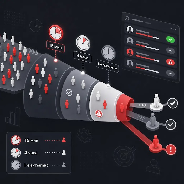 обработка лидов — Оценка скорости и качества обработки лидов менеджерами