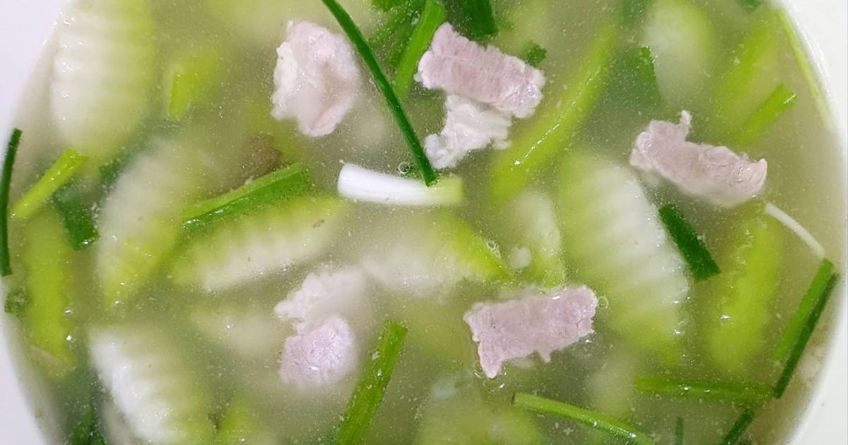 Canh bí xanh nấu thịt