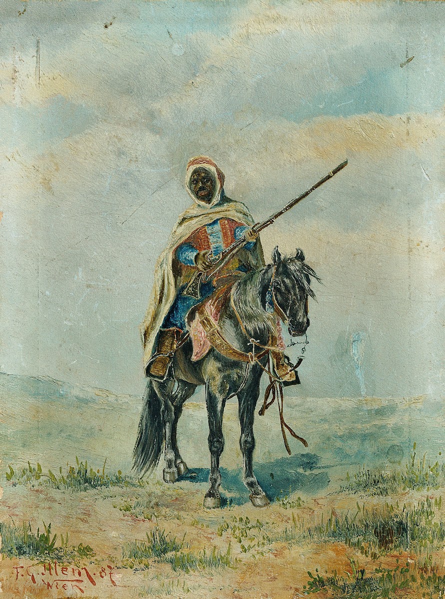 Beduine zu Pferd 1887