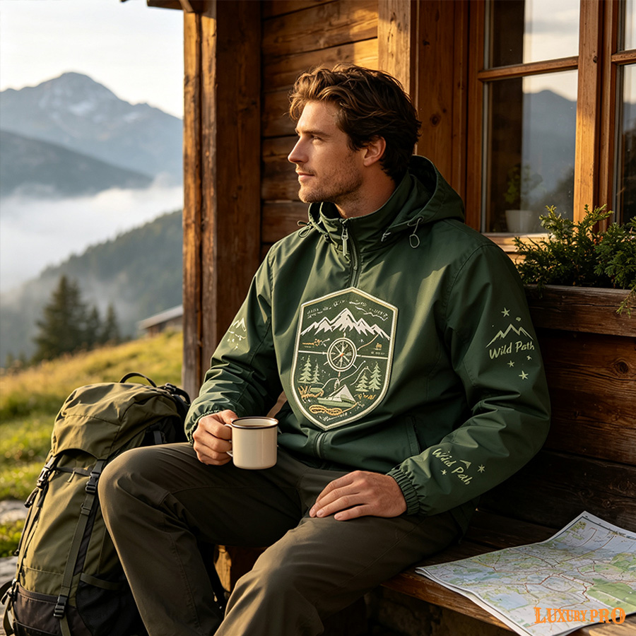 AOP MAN‑Style Waterproof Jacket