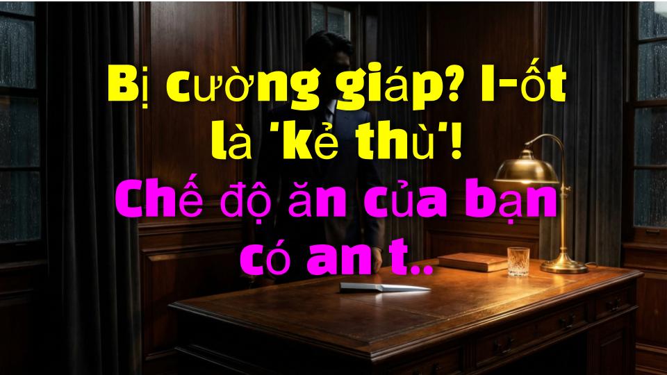 Bị cường giáp? I-ốt là kẻ thù! Chế độ ăn của bạn có an toàn?
