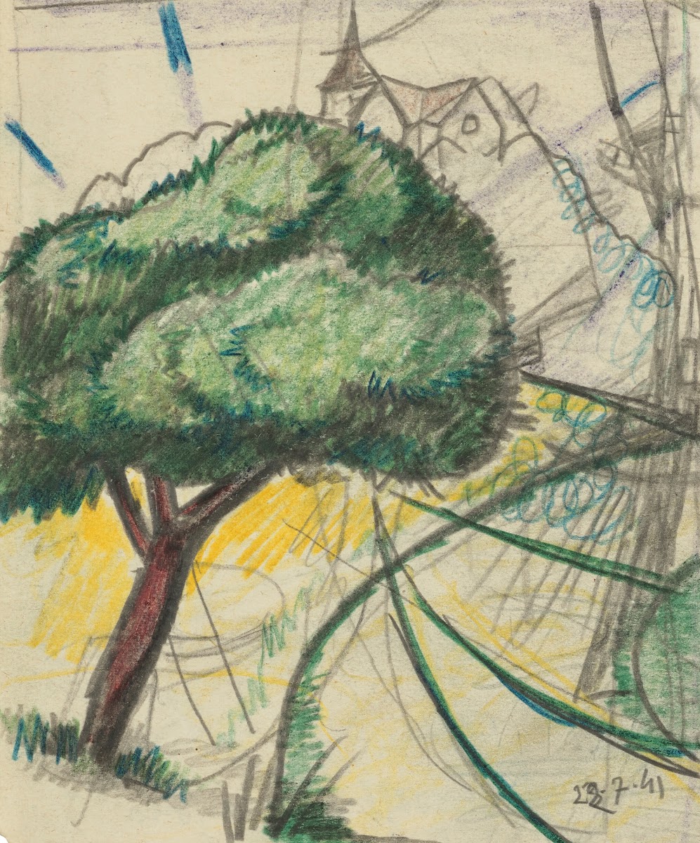 Paysage aux rayons 1941