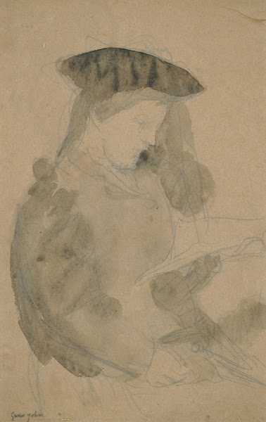 Study of a Girl Reading circa 1909