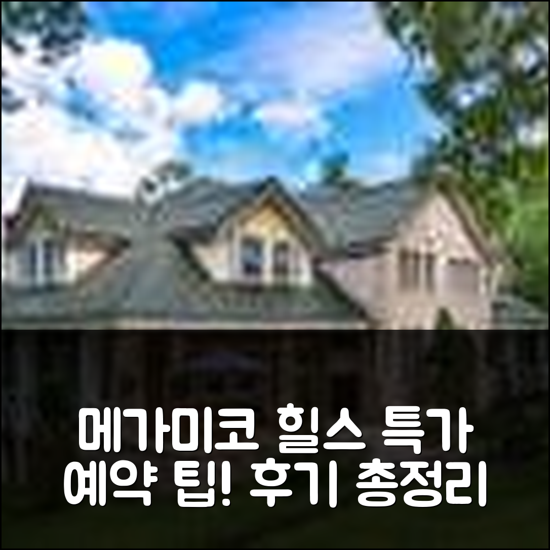 메가미코 안니 힐스 다테시나 후기 앤 특가 예약 팁 - 아고다 호텔 추천