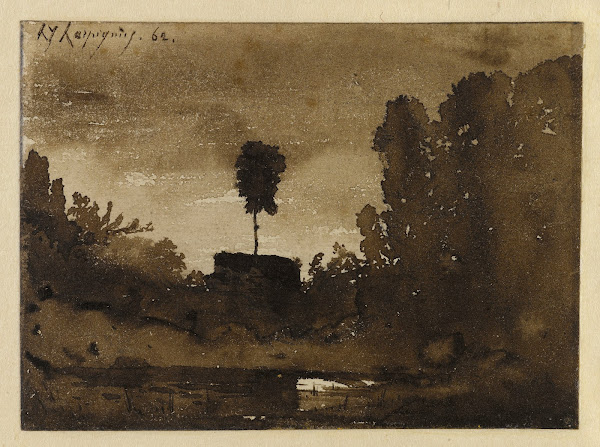 Paysage de nuit 1862