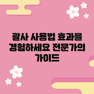 괄사 효과, 괄사 사용법, 괄사 초보자 가이드, 전문가 괄사, 괄사 추천