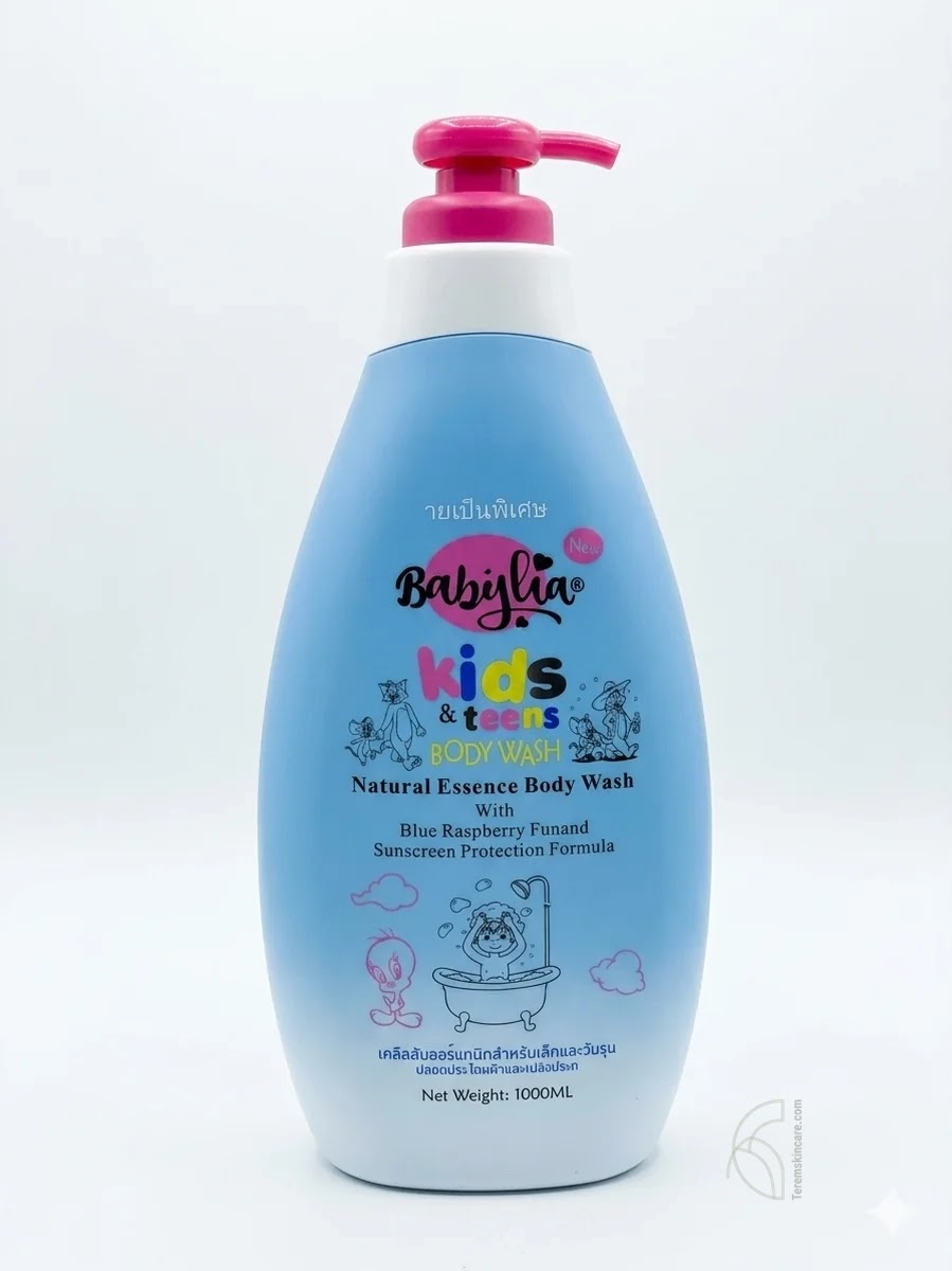 Babylia Kids & Teens Body Wash Natural Essence with Blue Raspberry