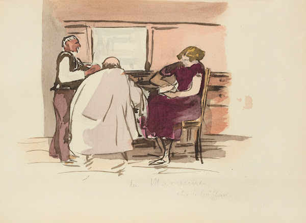 La manucure chez le coiffeur 1921