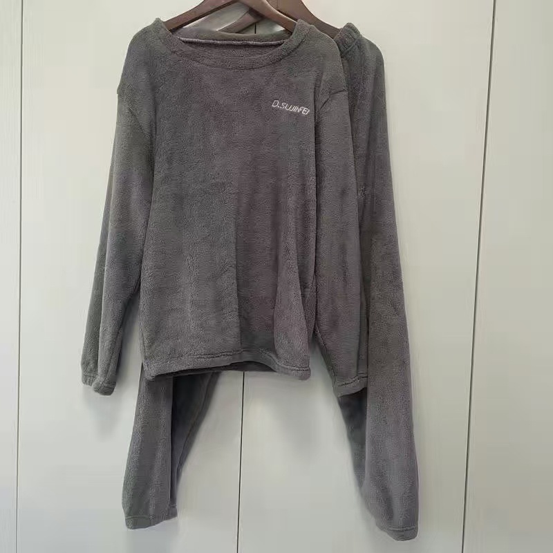 Warm coral fleece house suit, Unisex, for cold days