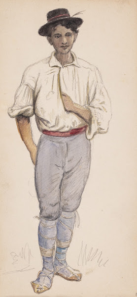 Italiensk bonde eller hyrde 1869