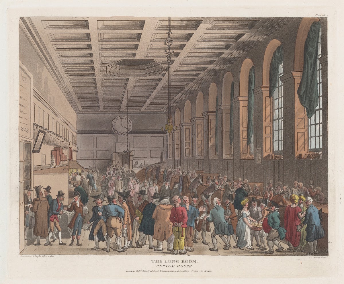 The Long Room Custom House 1808