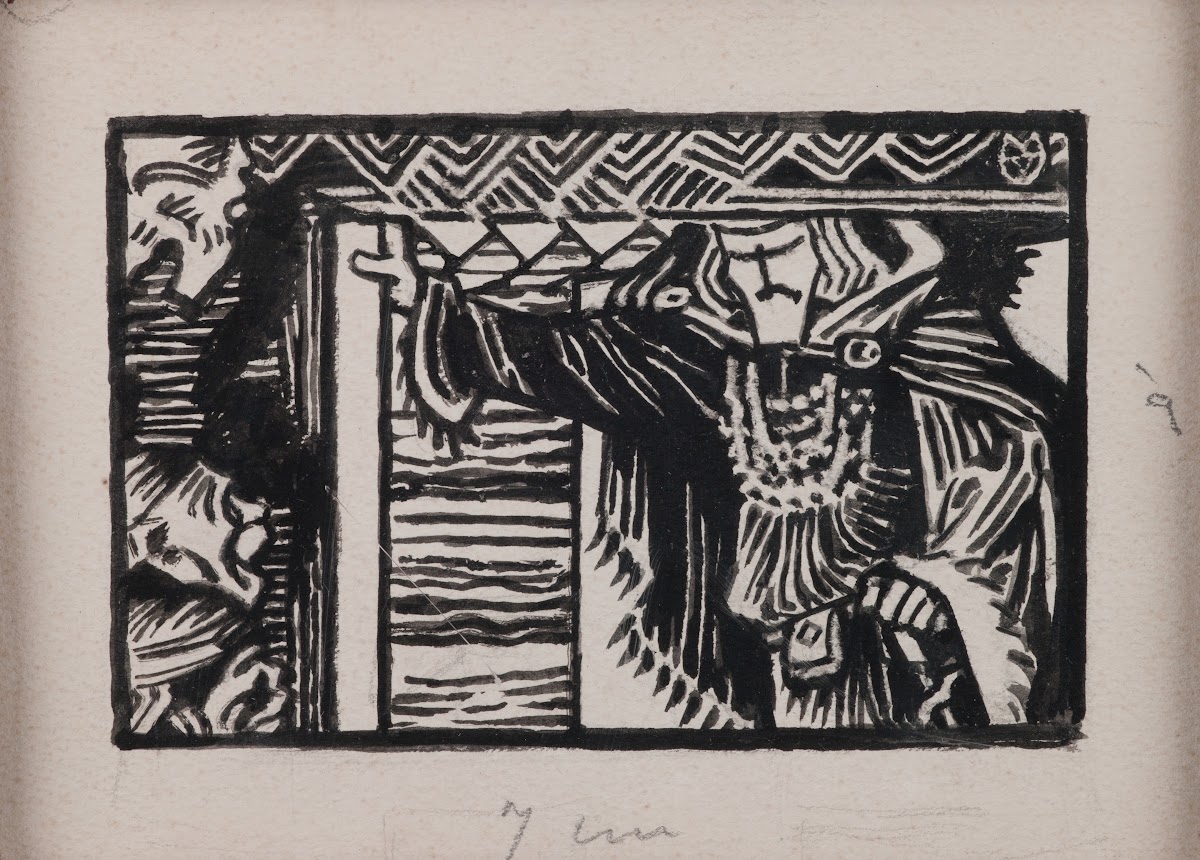 Koru Kalevala The Illustrated Kalevala Poem XII opening vignette 1922