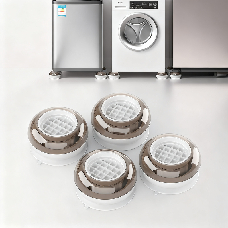 Underlays for washing machines with suction cups