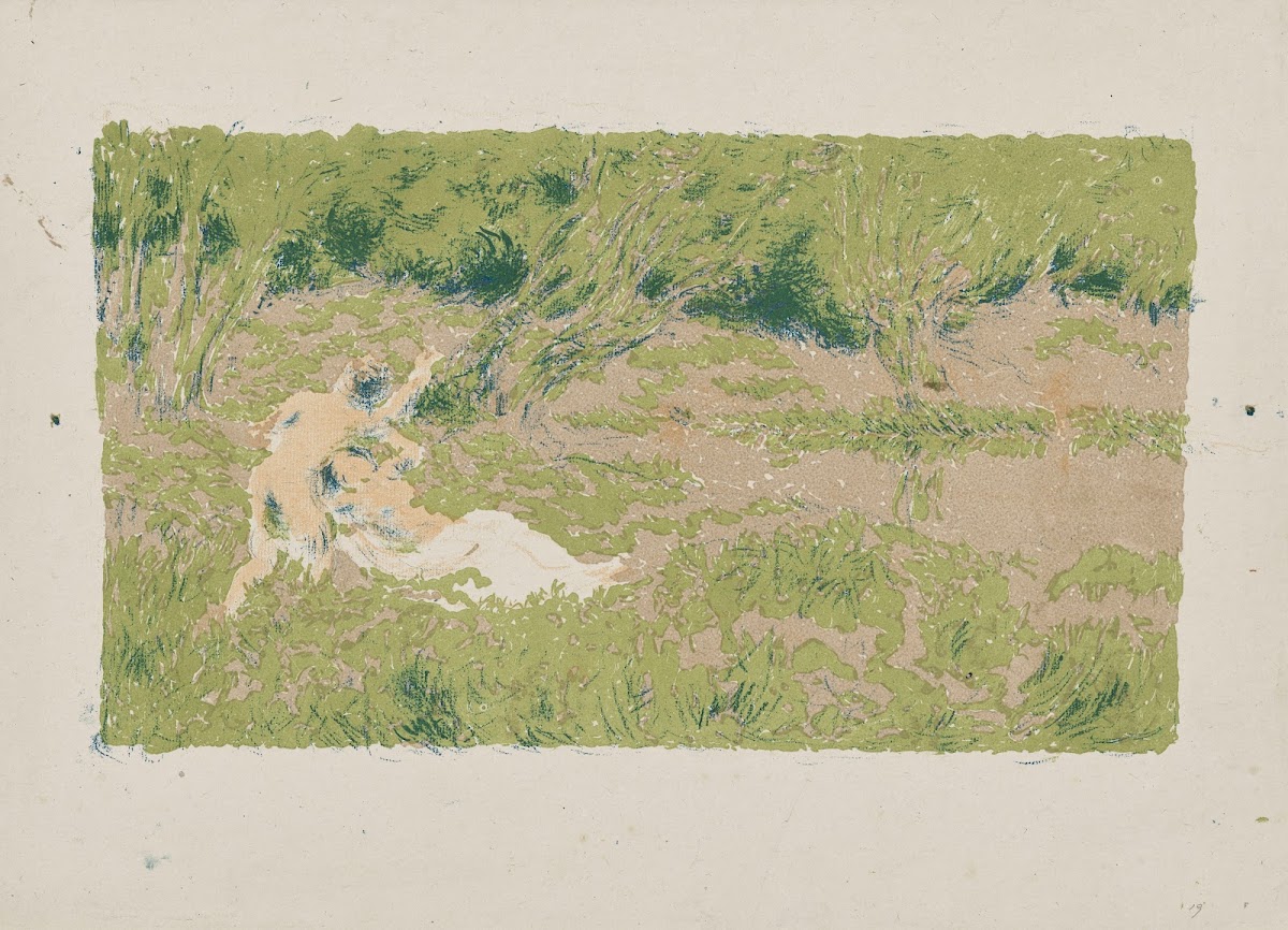 Deux femmes dans un paysage 1900