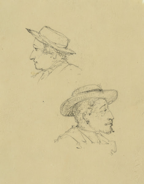 White seaman and cold man on board steamboat on Potomac Washington to Aquia Cree