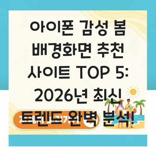 아이폰 감성 봄 배경화면 추천 사이트