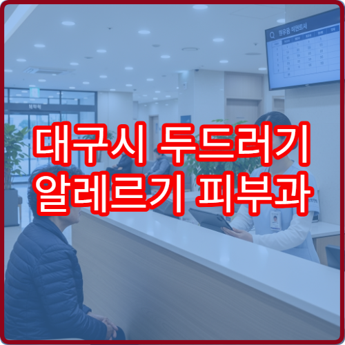 대구시 두드러기 알레르기 피부과 항히스타민 처방 클리닉