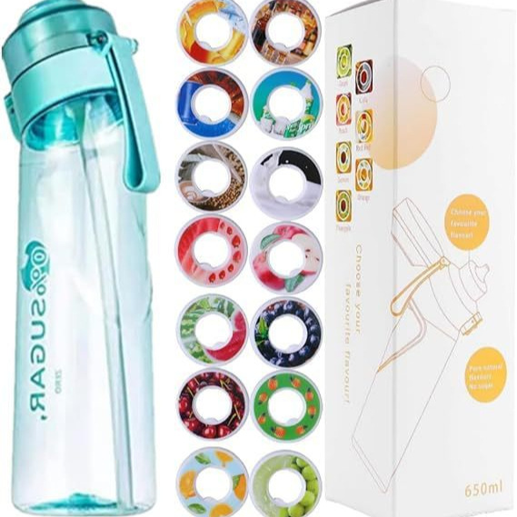 Sports Drinking Bottle 650ml with Flavor Rings made of Tritan