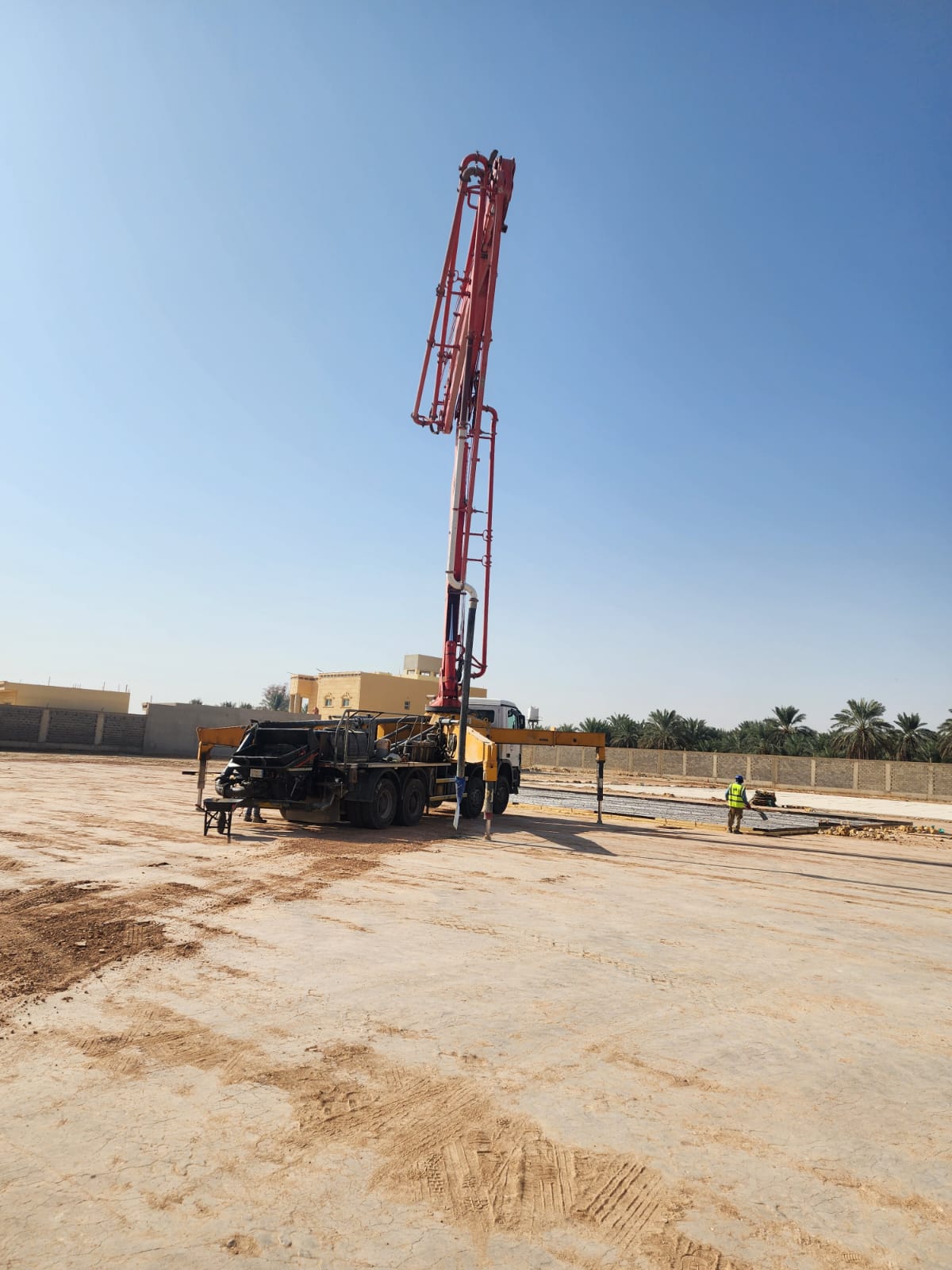 School civil works installation team