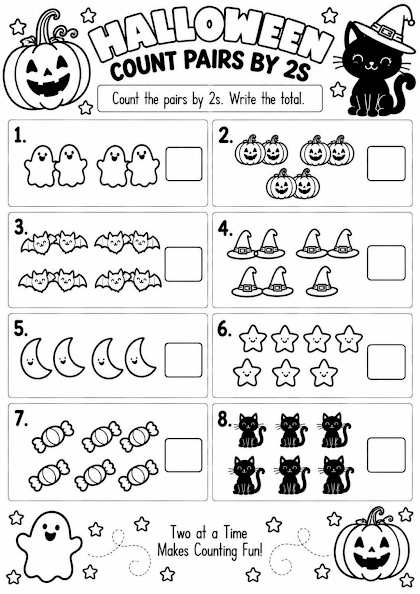 HALLOWEEN COUNT PAIRS BY 2S