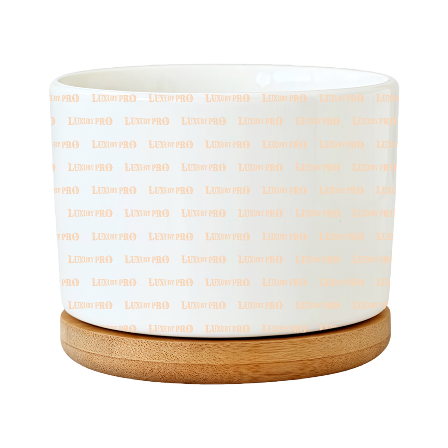 White Porcelain Plowerpot Cup