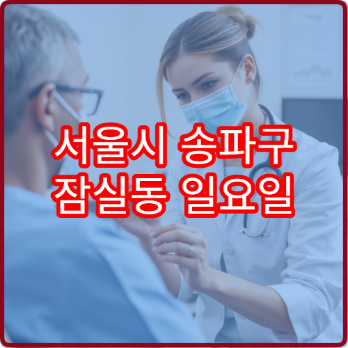 서울시 송파구 잠실동 일요일 한의원 진료 추나요법