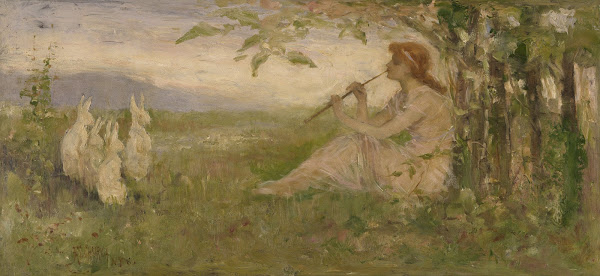 Girl With Rabbits 1886