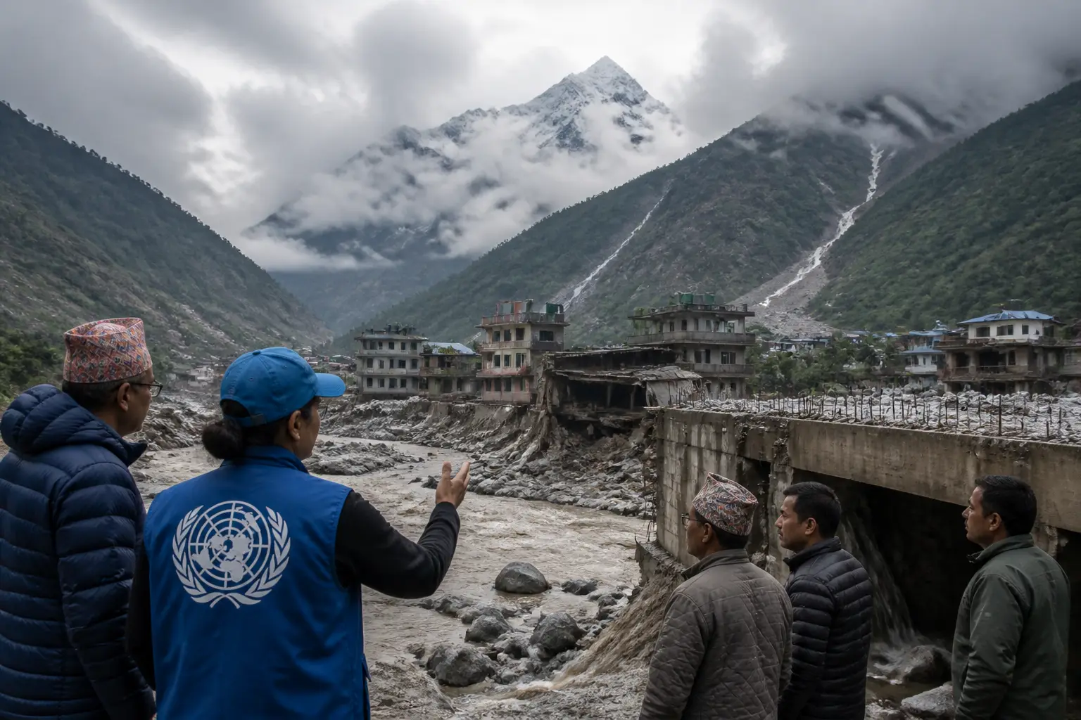 Editorial image for UN and Nepal warn of climate threat after deadly floods in Himalayas