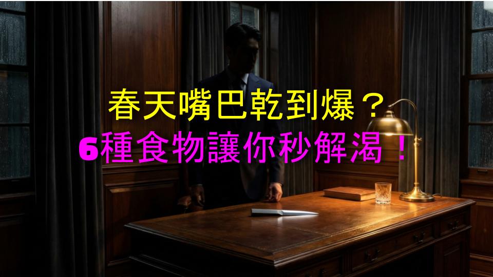 春天嘴巴乾到爆？6種食物讓你秒解渴！