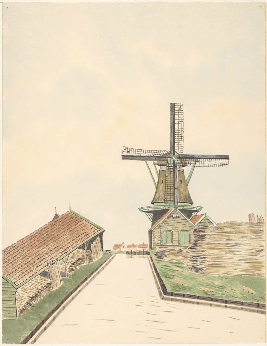 molen Houtzaagmolen Het Klaverblad 1944