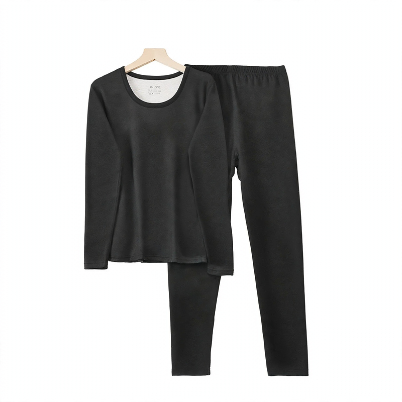 Thermal underwear set for couples, lined