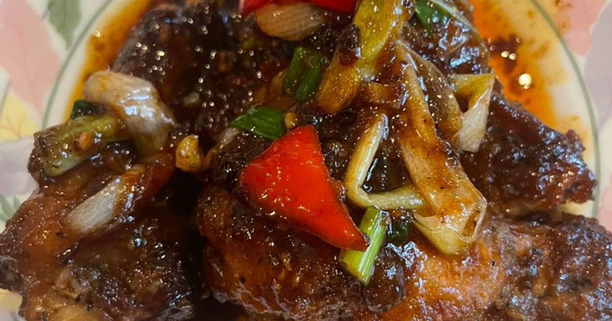 Đùi gà sốt dầu hào