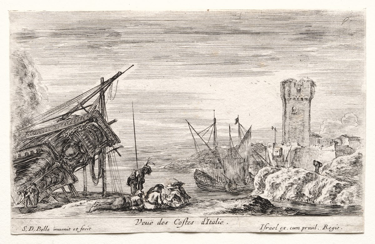 View Of The Italian Coast 1647