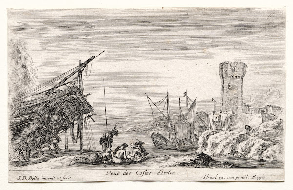 View Of The Italian Coast 1647