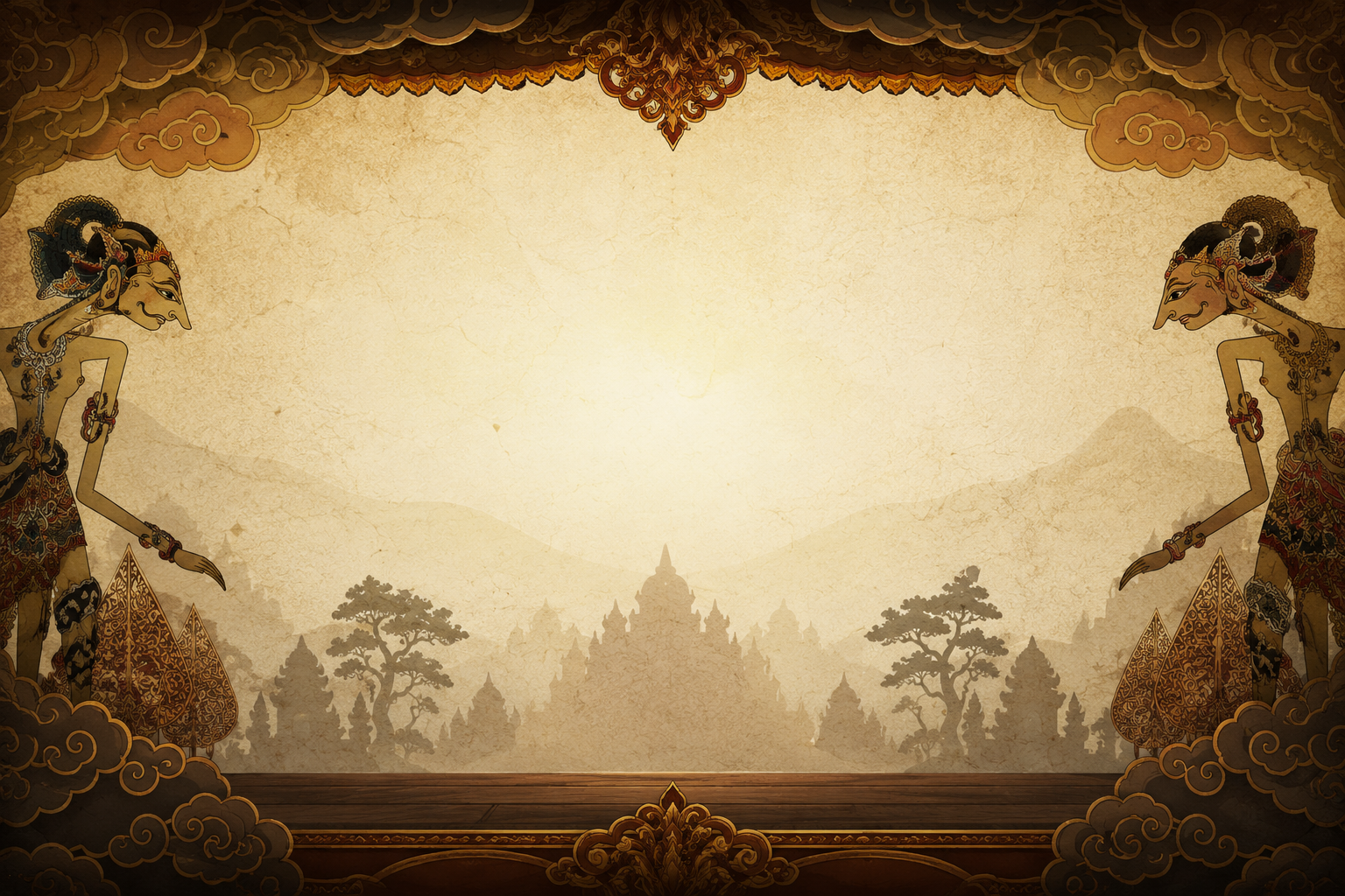 Wayang Stage Background