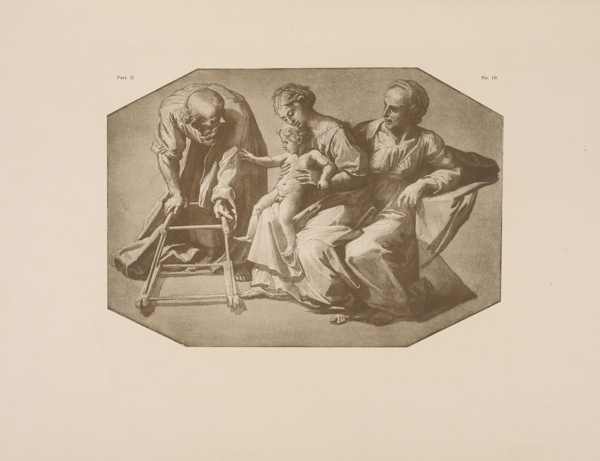 Drawing of the holy family 1900