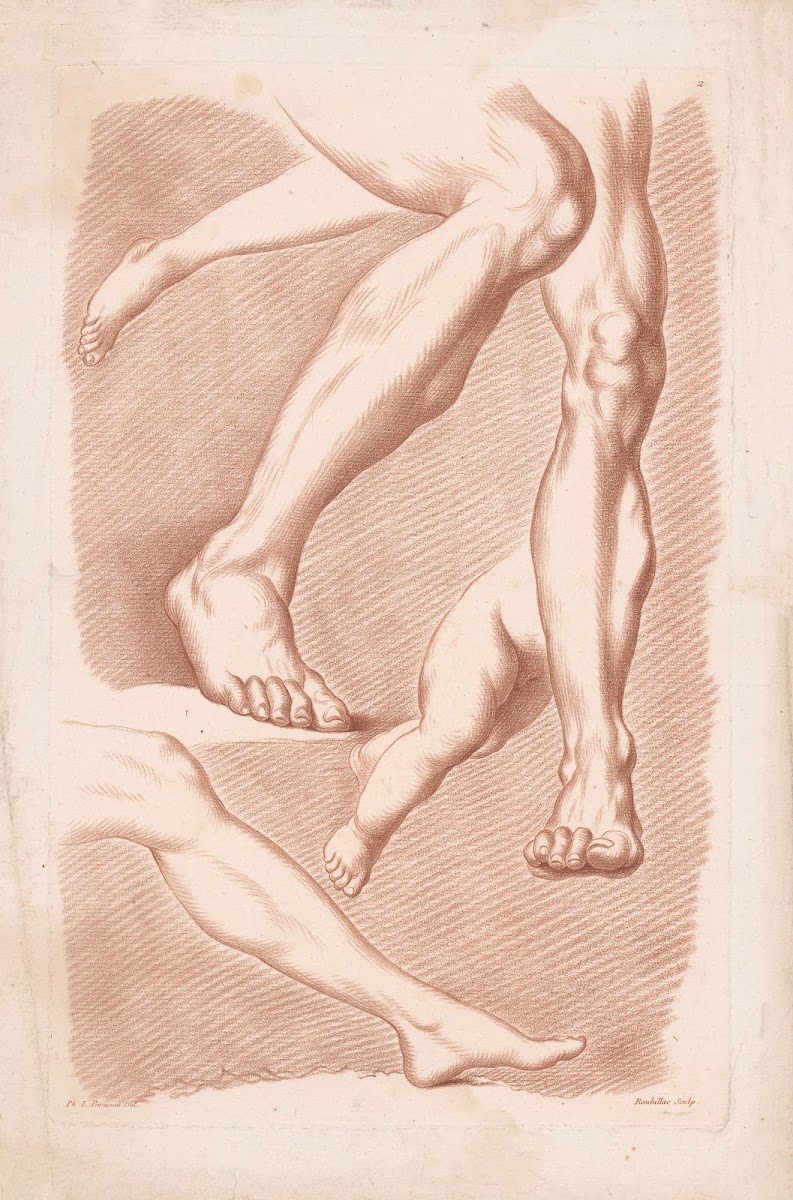 Six legs in different poses 1749 1849