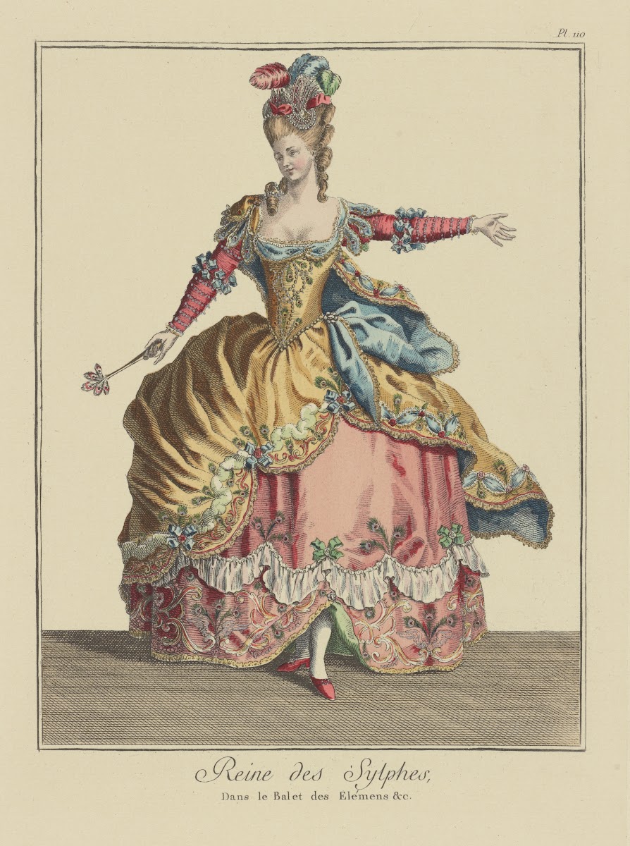 Reine des sylphes dans le balet des Elémens c
