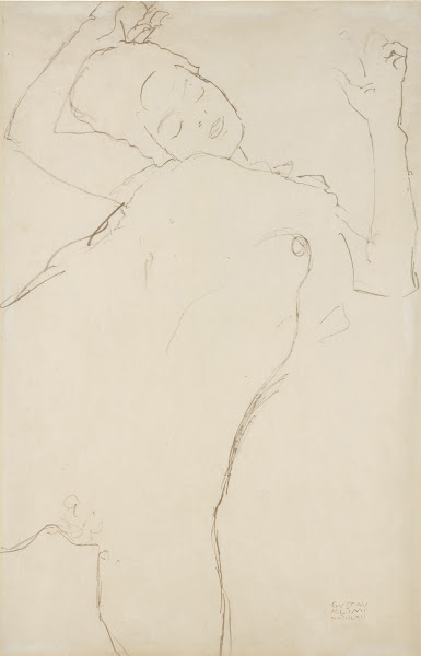 Half nude with raised arms 1917 1918