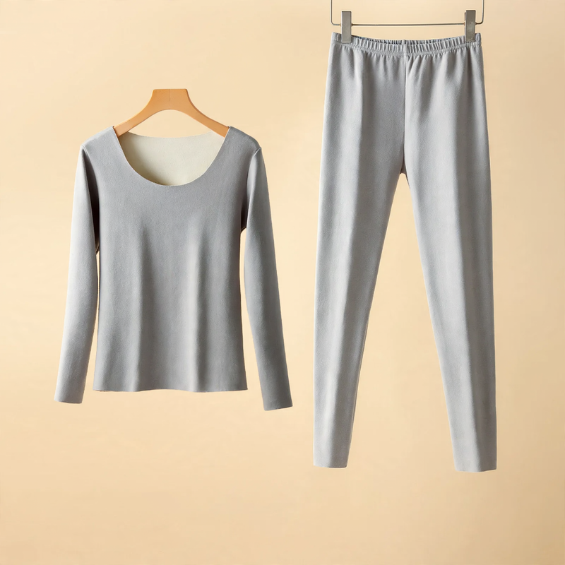Damen Thermo-Set, beidseitig angeraut, nahtlos