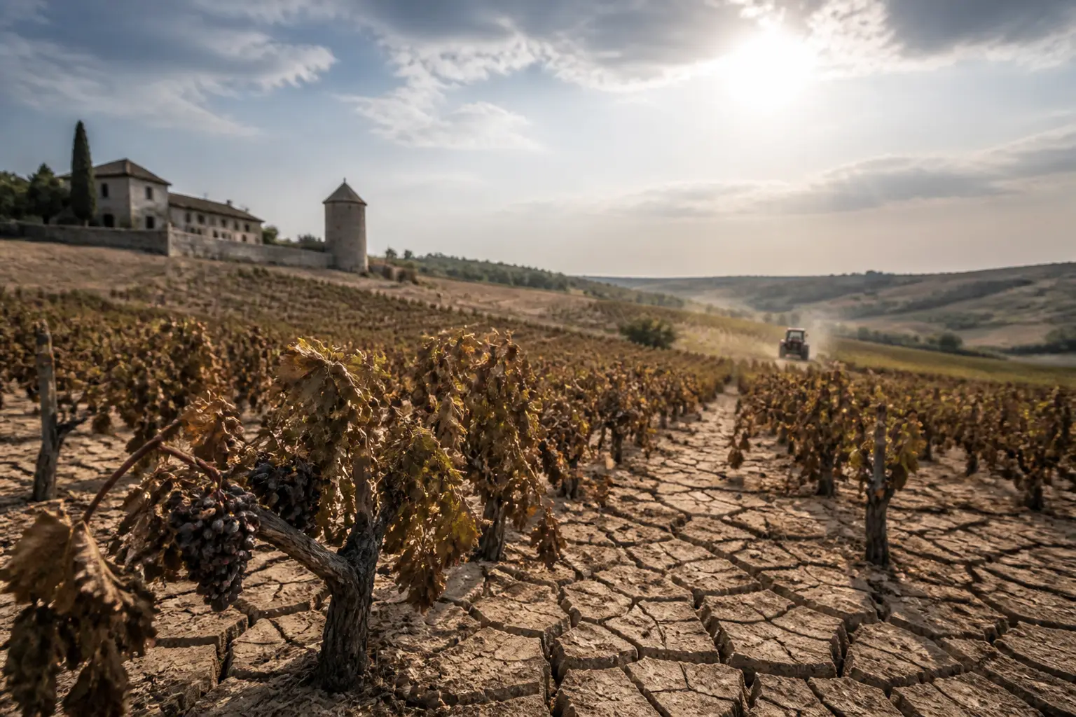 Editorial image for French wine production expected to hit 30-year low due to drought and heat
