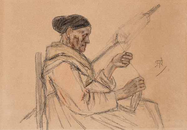 La vieille fileuse